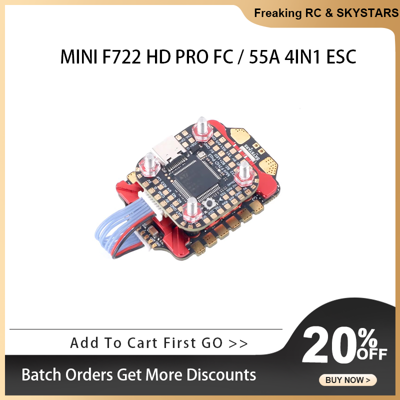 SKYSTARS F722FC &AM32 55A 4IN1 – Foxeer Reaper F4 128K 65A Esc recenzja i cena